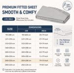 Luxury Fitted Sheet — Deep Pocket, All Bed Sizes | Qatar - Image 3