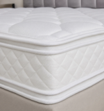 White quilted simple mattress with diamond stitched sides