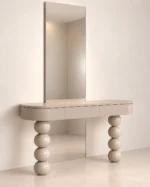 Pearl Super King Bedroom Set – 200x200 Upholstered Bed, Dressing Table with Mirror & Nightstand - Image 5
