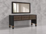 Luxury Wooden Bed Set with Upholstered Headboard – King & Super King Size with Night Tables and Dressing Table - Image 9