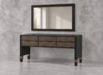 Luxury Wooden Bed Set with Upholstered Headboard – King & Super King Size with Night Tables and Dressing Table - Image 8
