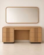 Luxury Oak Super King Bedroom Set with Fluted Wall Panel - Image 3